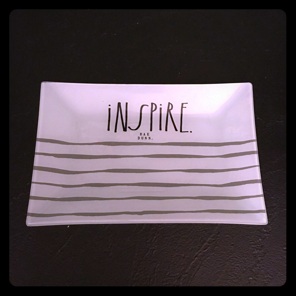 Inspire glass platter